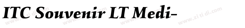 ITC Souvenir LT Medi字体转换